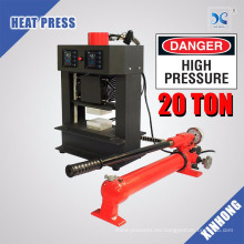 Nuevo diseño 20t doble calentador hidráulico máquina manual de prensa de calor de colofonia